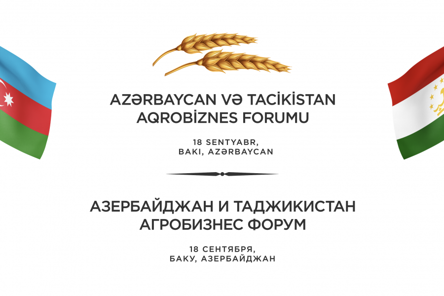 Azərbaycan-Tacikistan Aqrobiznes Forumu keçiriləcək 