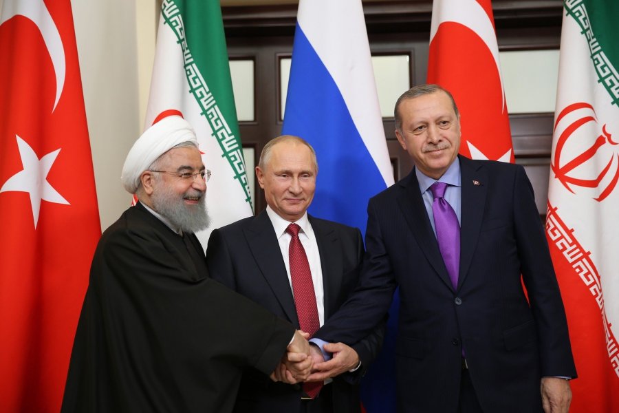 Rusiya, Türkiyə və İran liderlərinin görüşü - CANLI YAYIM