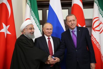 Rusiya, Türkiyə və İran liderlərinin görüşü - CANLI YAYIM
