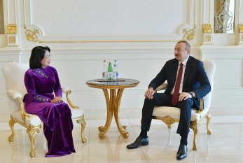 İlham Əliyev Vyetnamın vitse-prezidentini qəbul edib - FOTO
