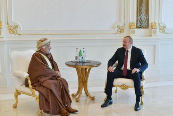 Prezident İlham Əliyev Omanın Dövlət Şurasının sədrini qəbul edib