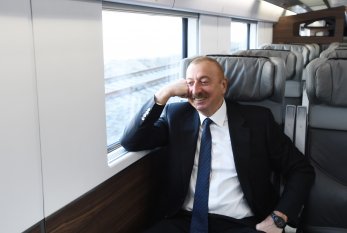 Prezident Pirşağı dəmir yolu stansiyasının AÇILIŞINDA - FOTOLAR - VİDEO - YENİLƏNDI-2