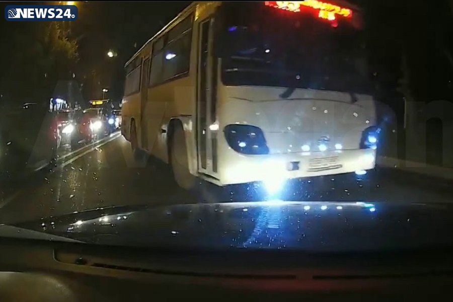 Bakının ən özbaşına marşrut avtobusları – ÖLÜM TƏHLÜKƏSİ - FOTO - VİDEO