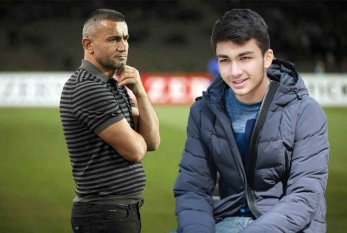 Qurban Qurbanov futbolçu oğlundan danışdı: 