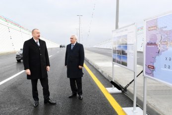 Prezident İlham Əliyev Pirşağıda avtomobil tunelinin AÇILIŞINDA - YENİLƏNİB - FOTOLAR