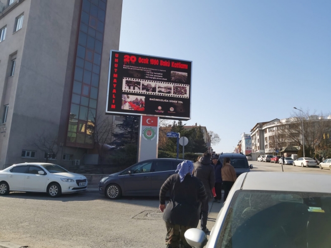 Türkiyədə reklam lövhələrində 20 Yanvar faciəsi 