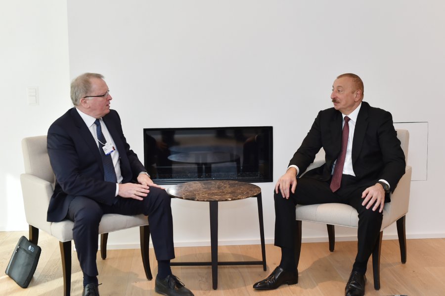 İlham Əliyev Davosda “Equinor” şirkətinin baş icraçı direktoru ilə görüşdü - FOTOLAR