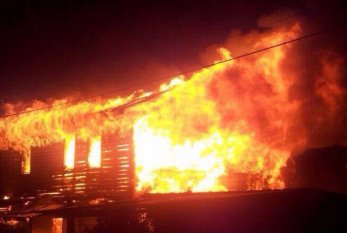 Zaqatalada 5 otaqlı ev yandı