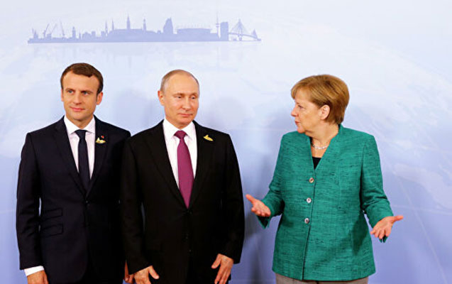 Putin, Makron və Merkelin telefon danışığı oldu 