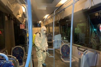 “Bakubus” avtobusları dezinfeksiya edilir 