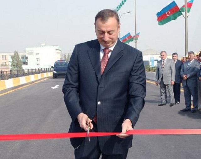 Prezident Goranboyda yol açılışında İŞTİRAK ETDİ - FOTO
