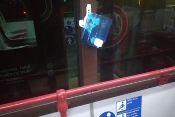Sərnişinlər 50-dən çox avtobusda dezinfeksiya dispenserlərini qırıb - BNA