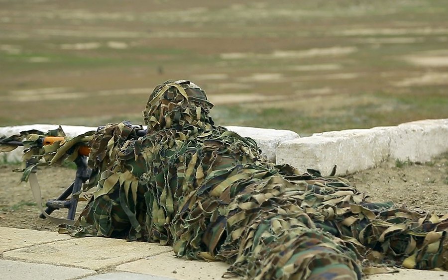 Azərbaycan Ordusunda snayperlərin hazırlığı yoxlanılır- VİDEO