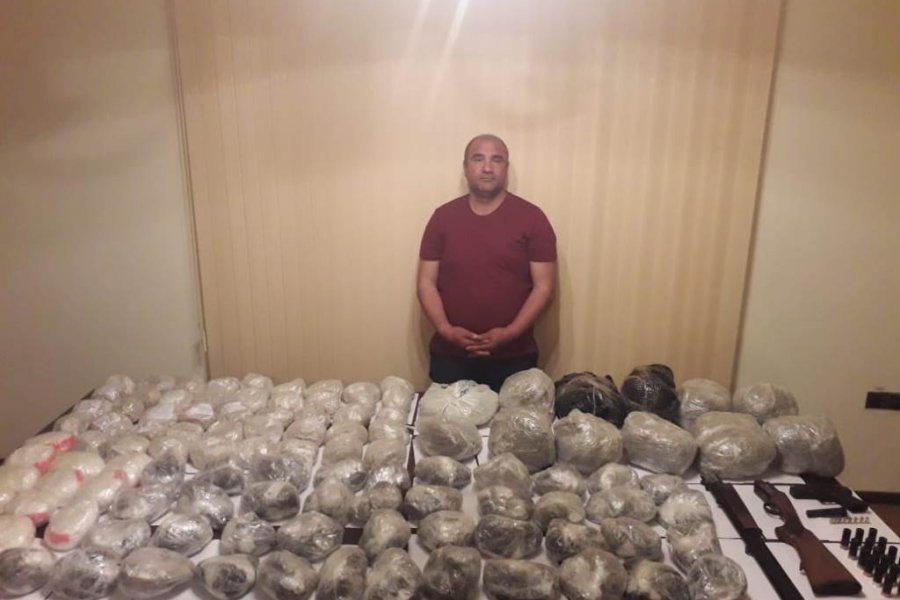 DSX sərhəddə 115 kiloqram narkotik AŞKARLADI - FOTO