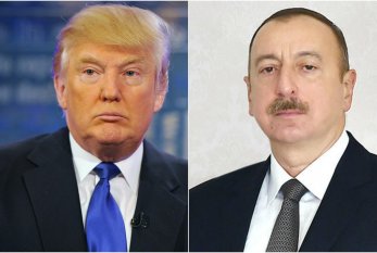 Tramp Azərbaycan Prezidentini TƏBRİK ETDİ