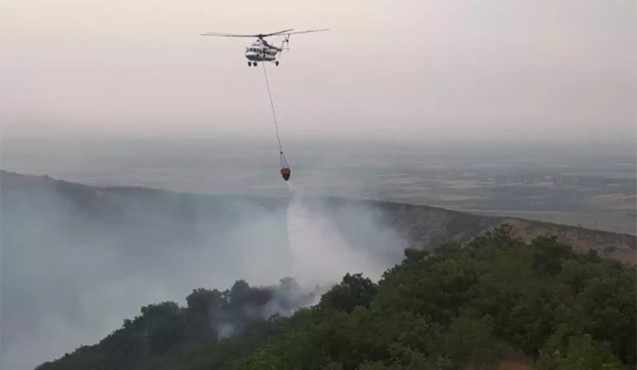 SON DƏQİQƏ: Siyəzəndə yanğın başladı, 2 helikopteri hadisə yerinə cəlb olundu - YENİLƏNDİ