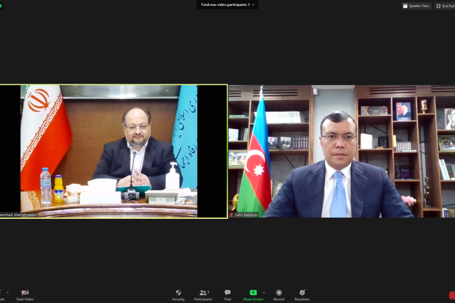 Sahil Babayev iranlı həmkarı ilə videokonfrans formatında görüşdü 
