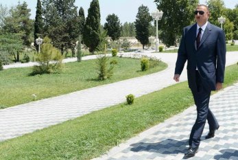 Prezident yeni parkda görüləcək işlərlə tanış oldu - YENİLƏNİB