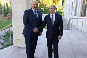 Putin Lukaşenkonu yenidən Belarus Prezidenti seçilməsi münasibətilə təbrik edib 
