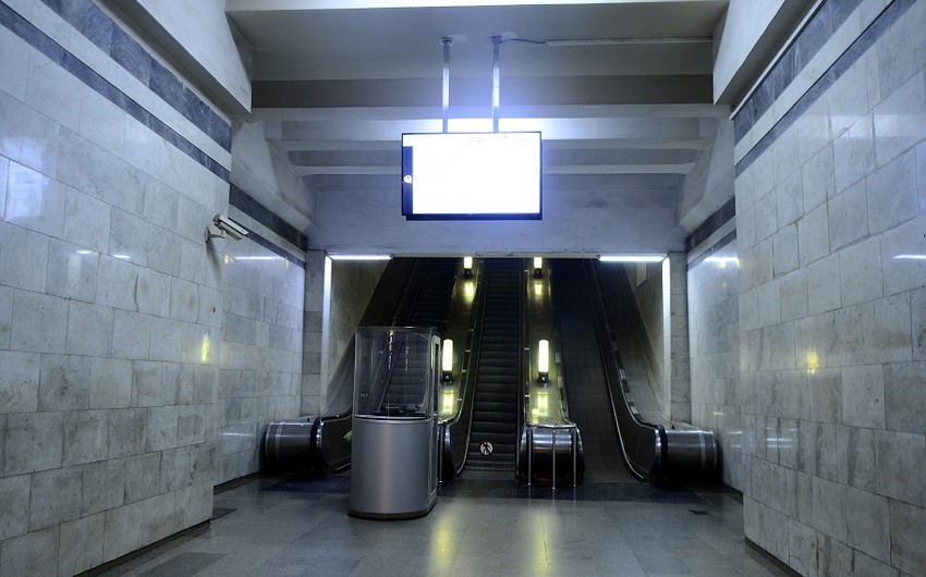 "Həzi Aslanov" stansiyasında eskalator əsaslı təmir edilib 