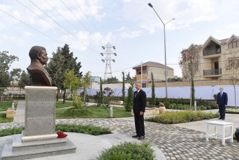 Prezident Murtuza Muxtarov parkının açılışında iştirak etdi - FOTOLAR - YENİLƏNDİ