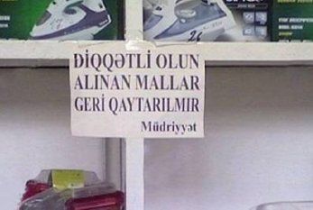 Alınan malları geri qaytarmayan mağaza sahiblərinin NƏZƏRİNƏ! - VİDEO