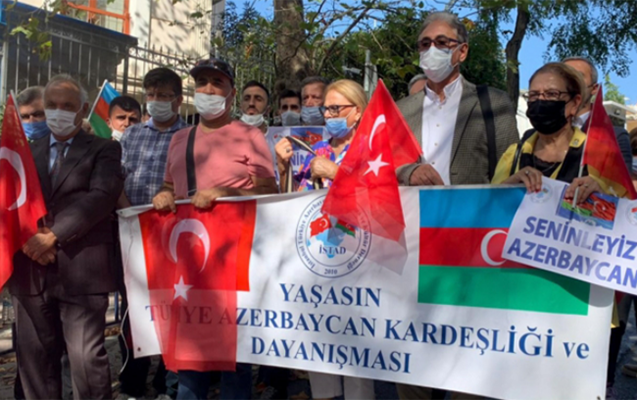 İstanbulda “Səninləyik, Azərbaycan!” aksiyası keçirildi - FOTO
