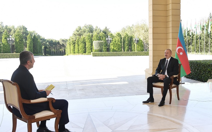 Prezident İlham Əliyev CNN-Türk televiziyasına müsahibə verib 
