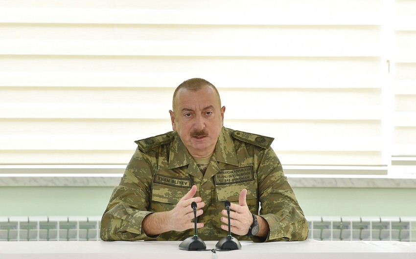Prezident: "Azərbaycan Ordusu bir çox yaşayış məntəqələrini düşməndən azad edib” 