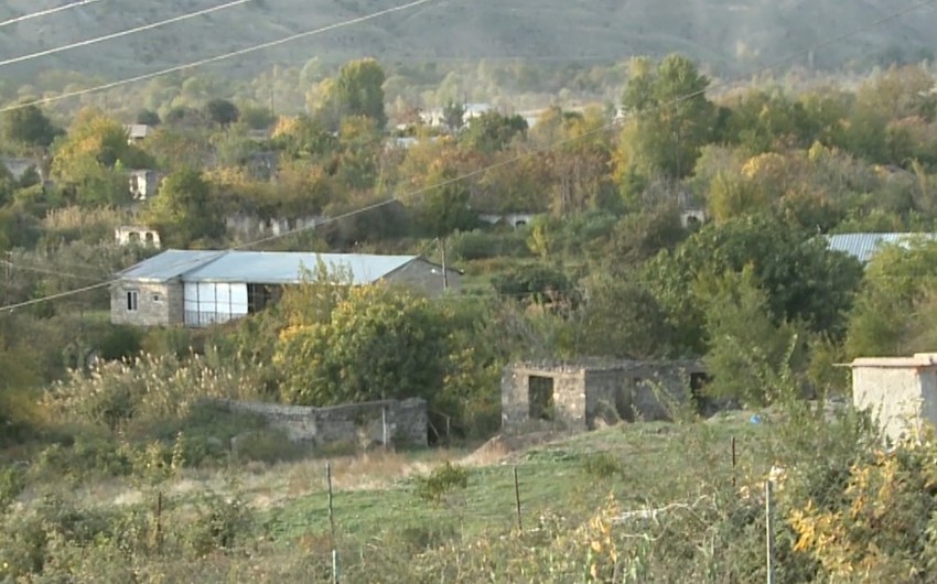 Qubadlının işğaldan azad olunan Qiyaslı və Sarıyataq kəndlərinin görüntüləri 