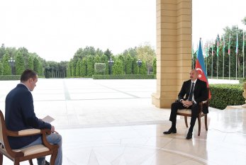 Prezident İlham Əliyev Rusiyanın “Pervıy Kanal” televiziyasına müsahibə verib 