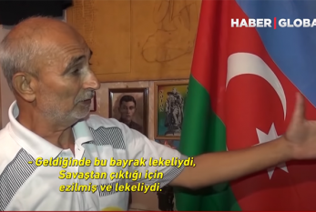 28 il öncə düşməndən xilas edilən bu bayraq Şuşanı gözləyir - Video