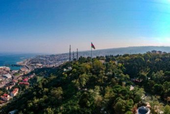 Trabzonun ən yüksək hissəsində Azərbaycan bayrağı ucaldılıb 