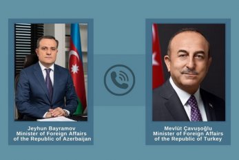 Azərbaycan və Türkiyə XİN başçıları telefonla danışıb 