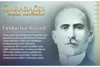 "Qarabağın məşhur müəllimləri" - Firidun bəy Köçərli