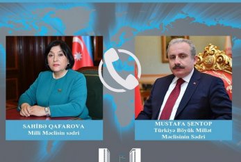 Azərbaycan və Türkiyə parlament sədrləri telefonla danışıb 
