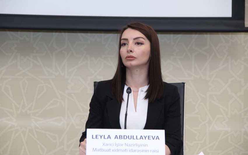 Leyla Abdullayeva: "Ermənistan prezidenti yalan danışıb" 