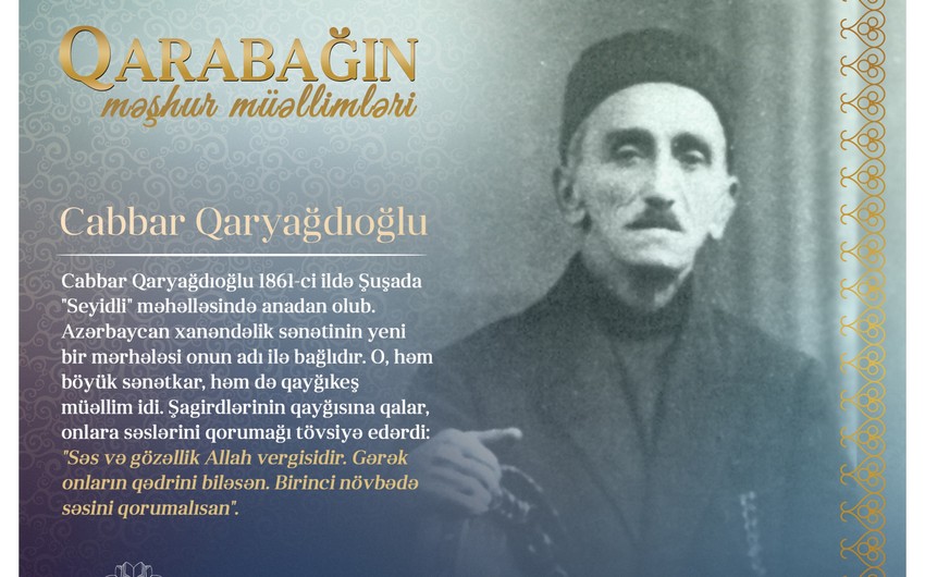 "Qarabağın məşhur müəllimləri" – Cabbar Qaryağdıoğlu