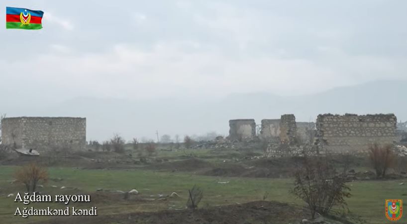 Ağdamın Ağdamkənd kəndinin görüntüləri - VİDEO