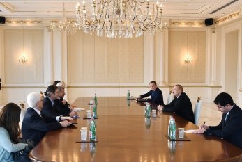 İlham Əliyev Minsk qrupunun Fransa və ABŞ-dan olan həmsədrlərini qəbul edib 