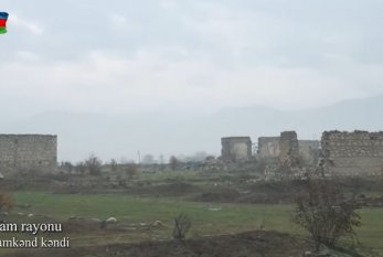 Ağdamın Ağdamkənd kəndinin görüntüləri - VİDEO