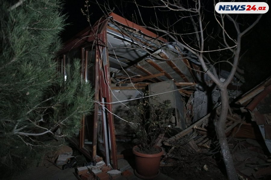 Badamdarda 1 iaşə obyekti, 2 fərdi yaşayış evi zərər görüb, 1 minik avtomobili torpaq altında qalıb - FOTO - VİDEO - YENİLƏNDİ