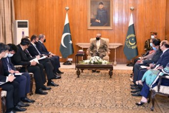 Ceyhun Bayramov Pakistan Prezidenti ilə görüşüb 