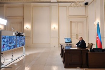 Prezident Cənub Qaz Dəhlizi Məşvərət Şurasının videokonfransında çıxış etdi 