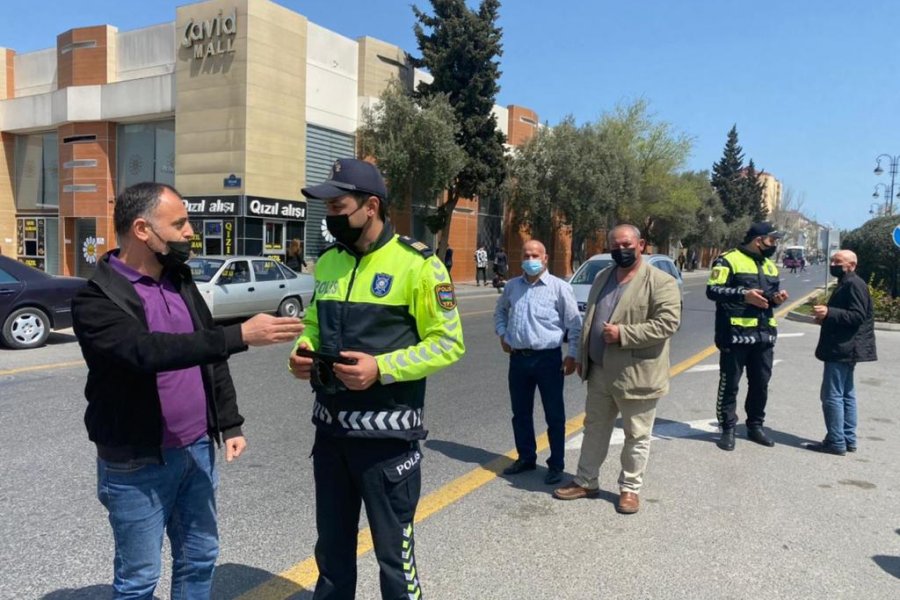 Sumqayıtda yol polisi qayda pozan sürücü və piyadalara qarşı REYD KEÇİRDİ - FOTOLAR - VİDEO