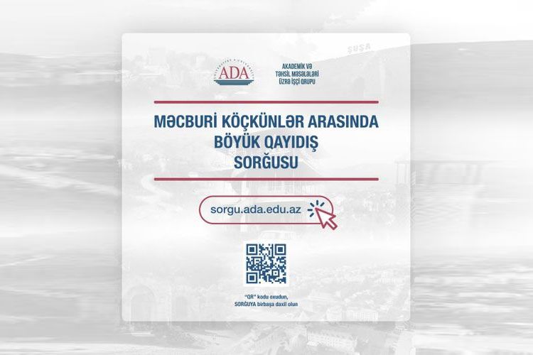 Məcburi köçkünlər arasında Qarabağa qayıdışla bağlı onlayn sorğu başa çatdı 