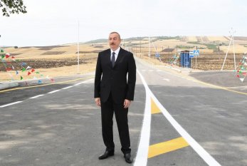 Hacıqabul-Muğan avtomobil yolu yenidənqurmadan sonra istifadəyə verildi 
