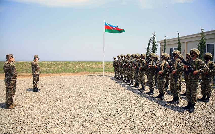 Azad olunmuş ərazilərdə yeni hərbi hissələrin açılışı olub - FOTO - VİDEO