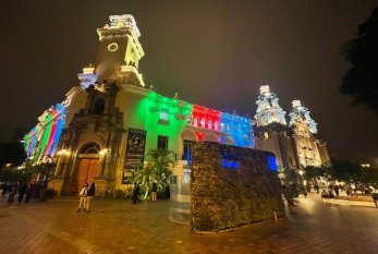 Peruda dövlət binaları Azərbaycan bayrağının rəngləri ilə işıqlandırıldı 