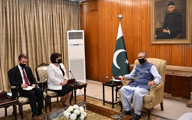 Sahibə Qafarova Pakistan Prezidenti ilə görüşüb - Foto